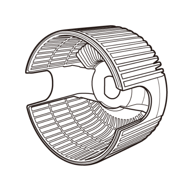 サーキュレーター　後ろガード